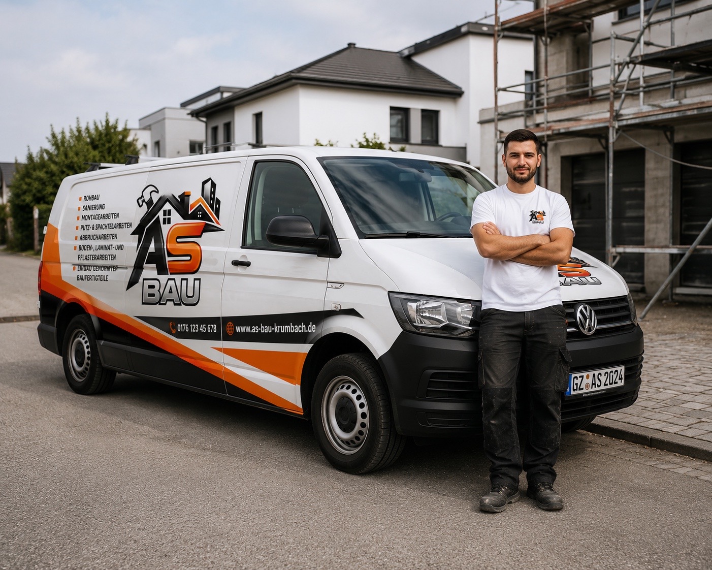 AS Bau Krumbach Firmenfahrzeug